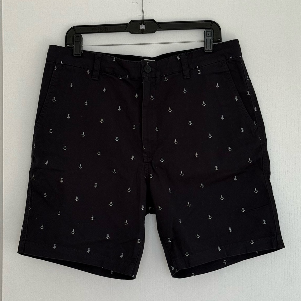 H&M Navy & White Slim Fit Stretch shorts